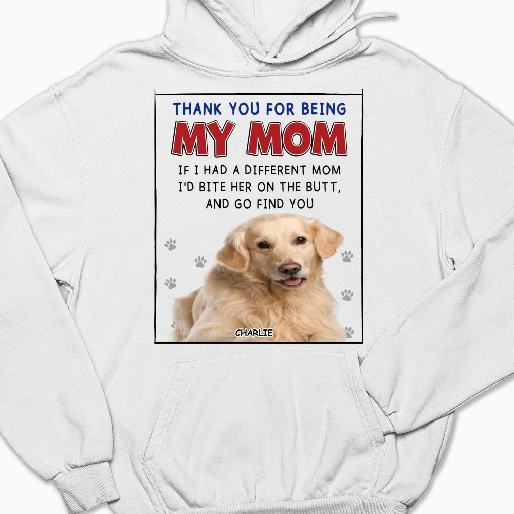 If I Had A Different Mom Christmas Photo - Personalized Custom Hoodie - Image 6
