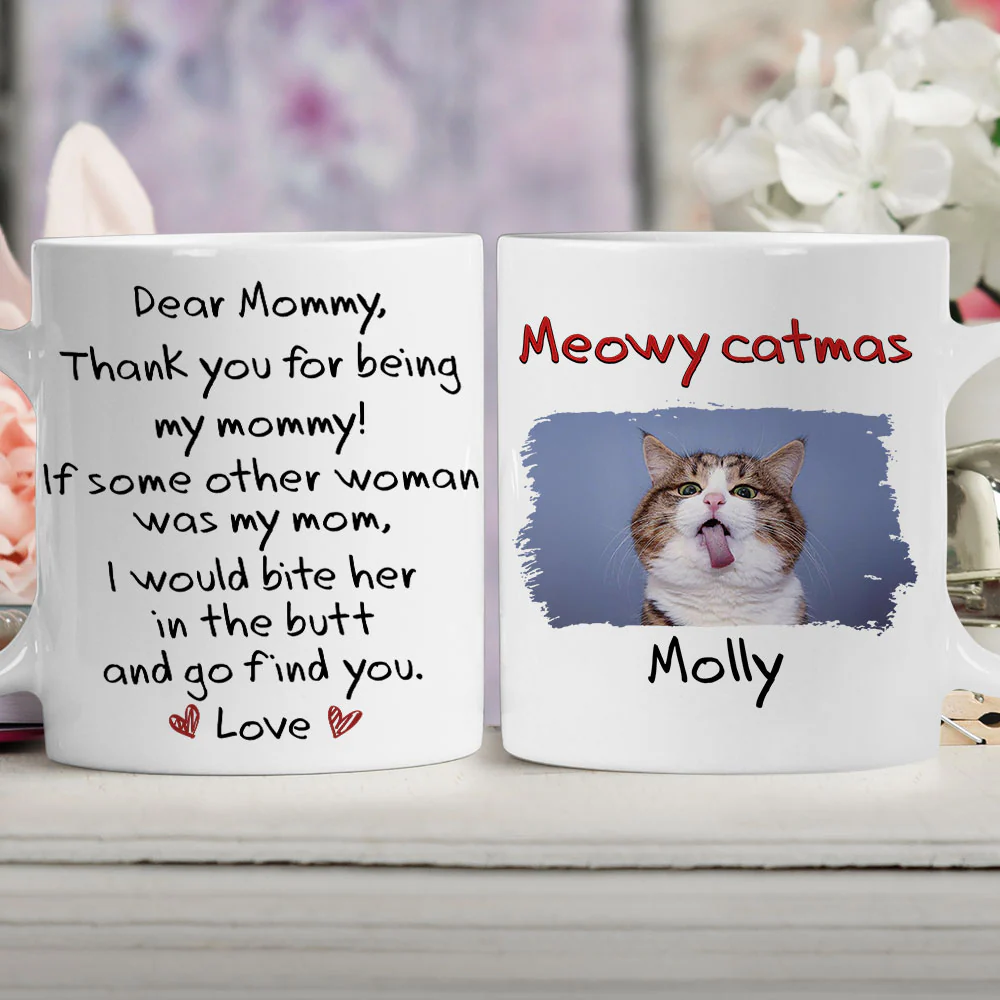 If Someone Was My Parent Ver Cat Photo - Personalized Custom Coffee Mug - Image 3