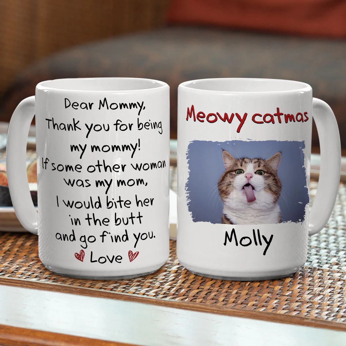 If Someone Was My Parent Ver Cat Photo - Personalized Custom Coffee Mug - Image 5