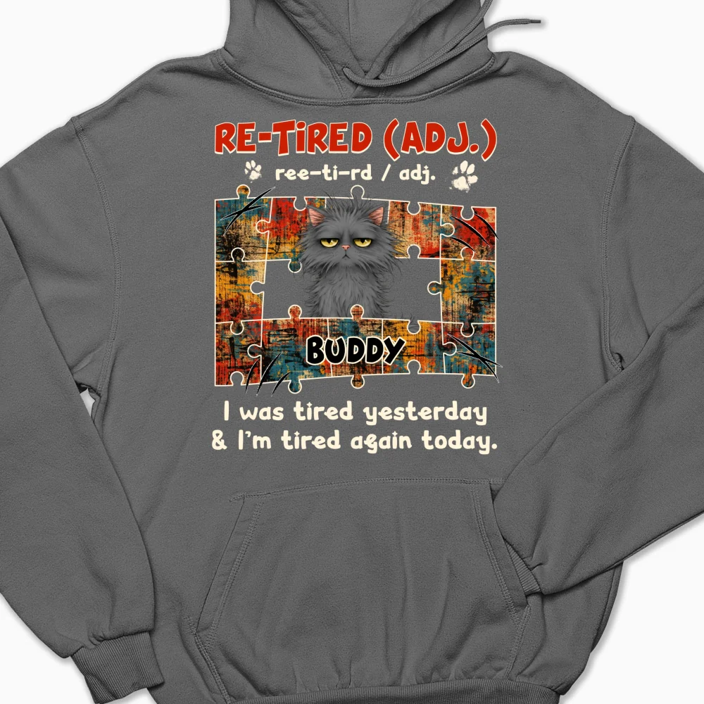 I'm Tired Again Today - Personalized Custom Hoodie - Image 10