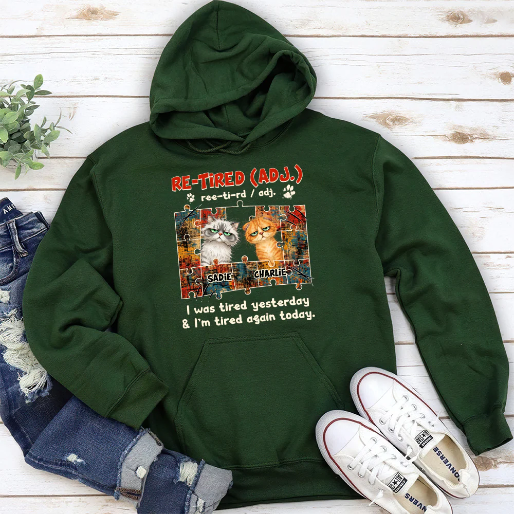 I'm Tired Again Today - Personalized Custom Hoodie - Image 3