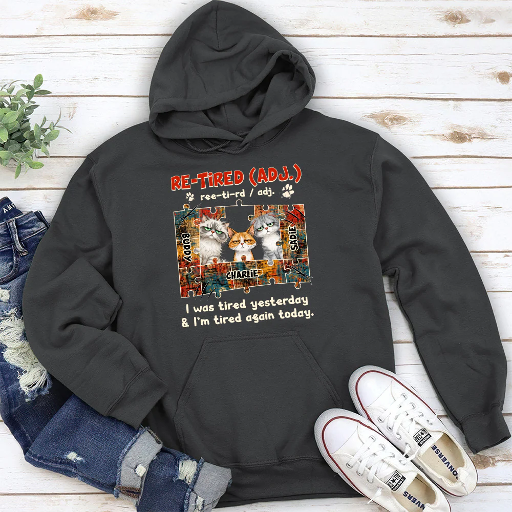 I'm Tired Again Today - Personalized Custom Hoodie - Image 5