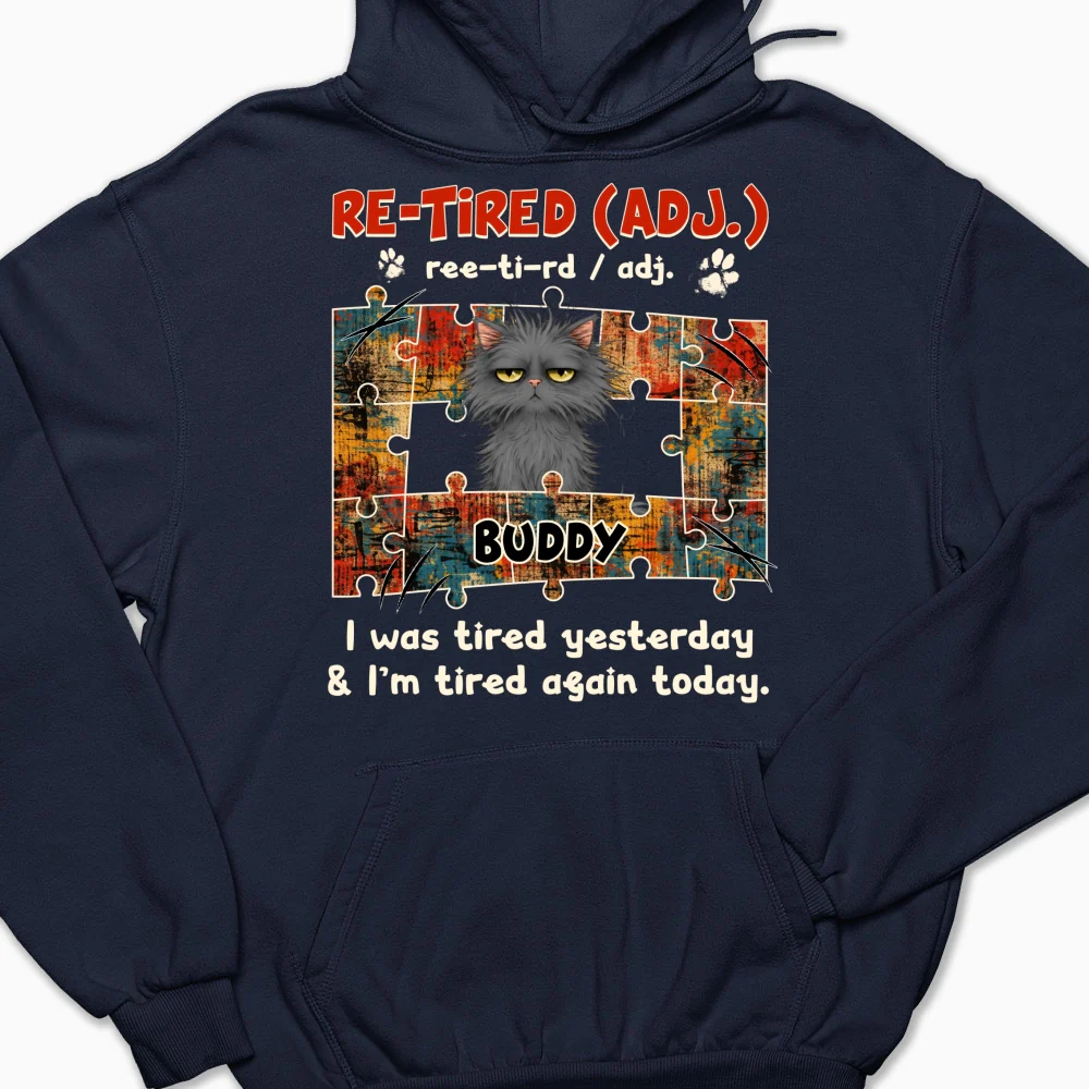 I'm Tired Again Today - Personalized Custom Hoodie - Image 6