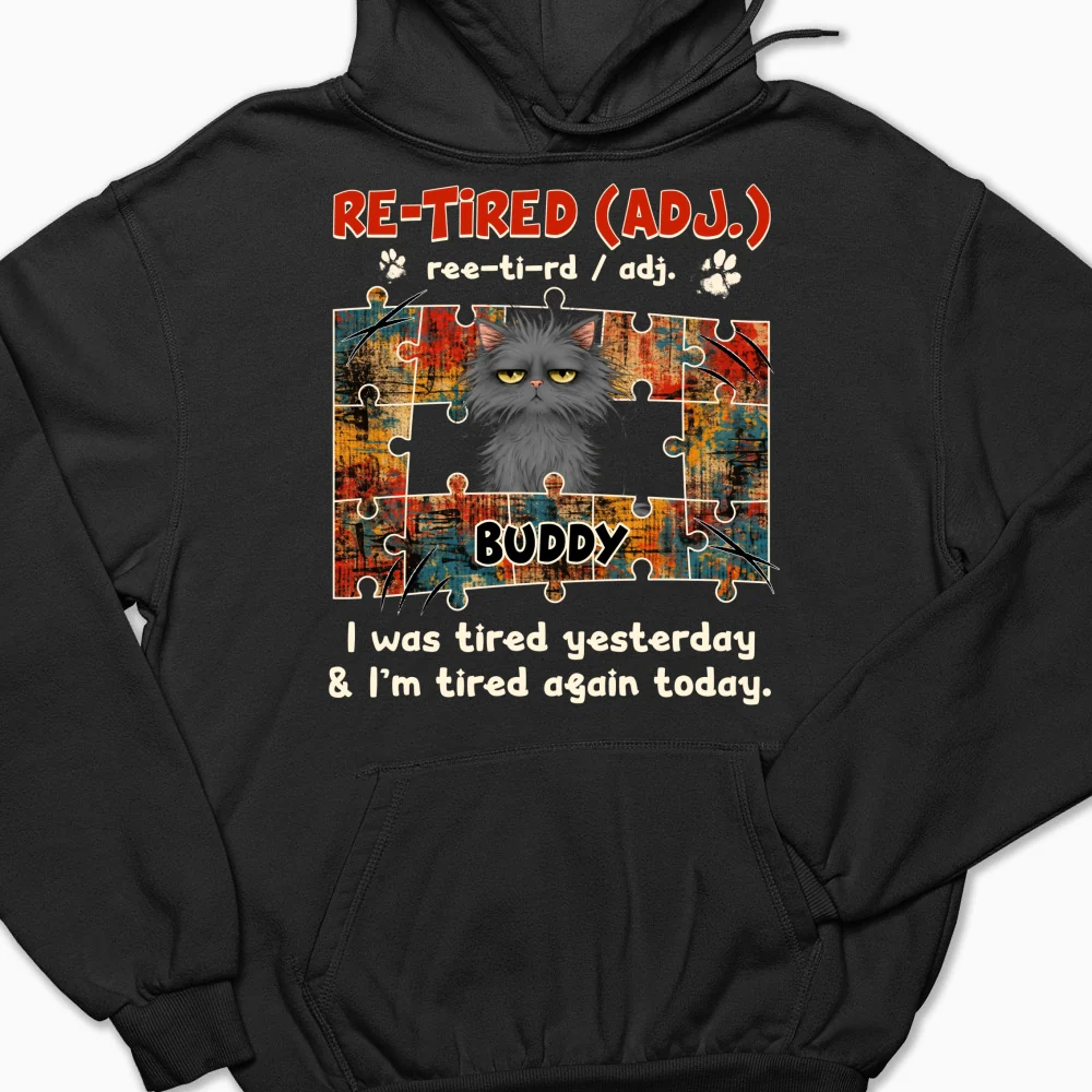 I'm Tired Again Today - Personalized Custom Hoodie - Image 7