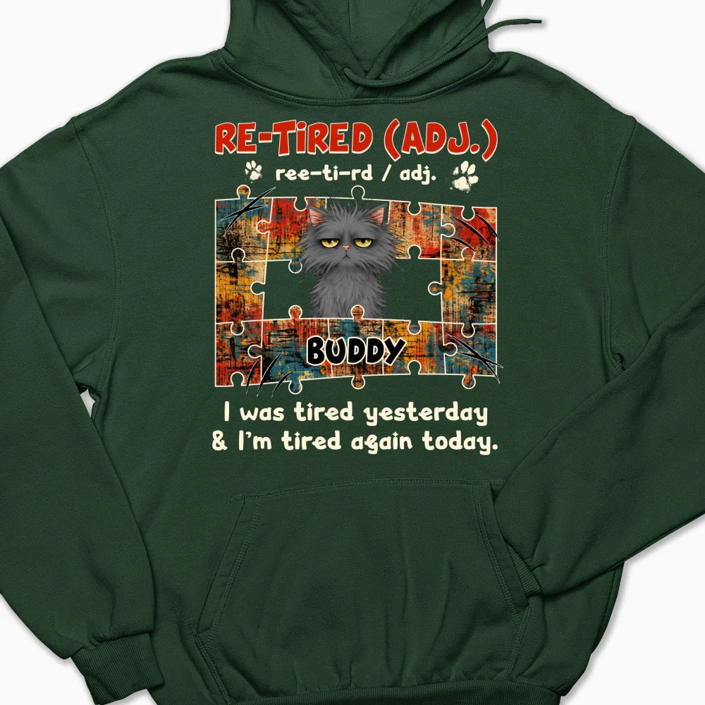 I'm Tired Again Today - Personalized Custom Hoodie - Image 8
