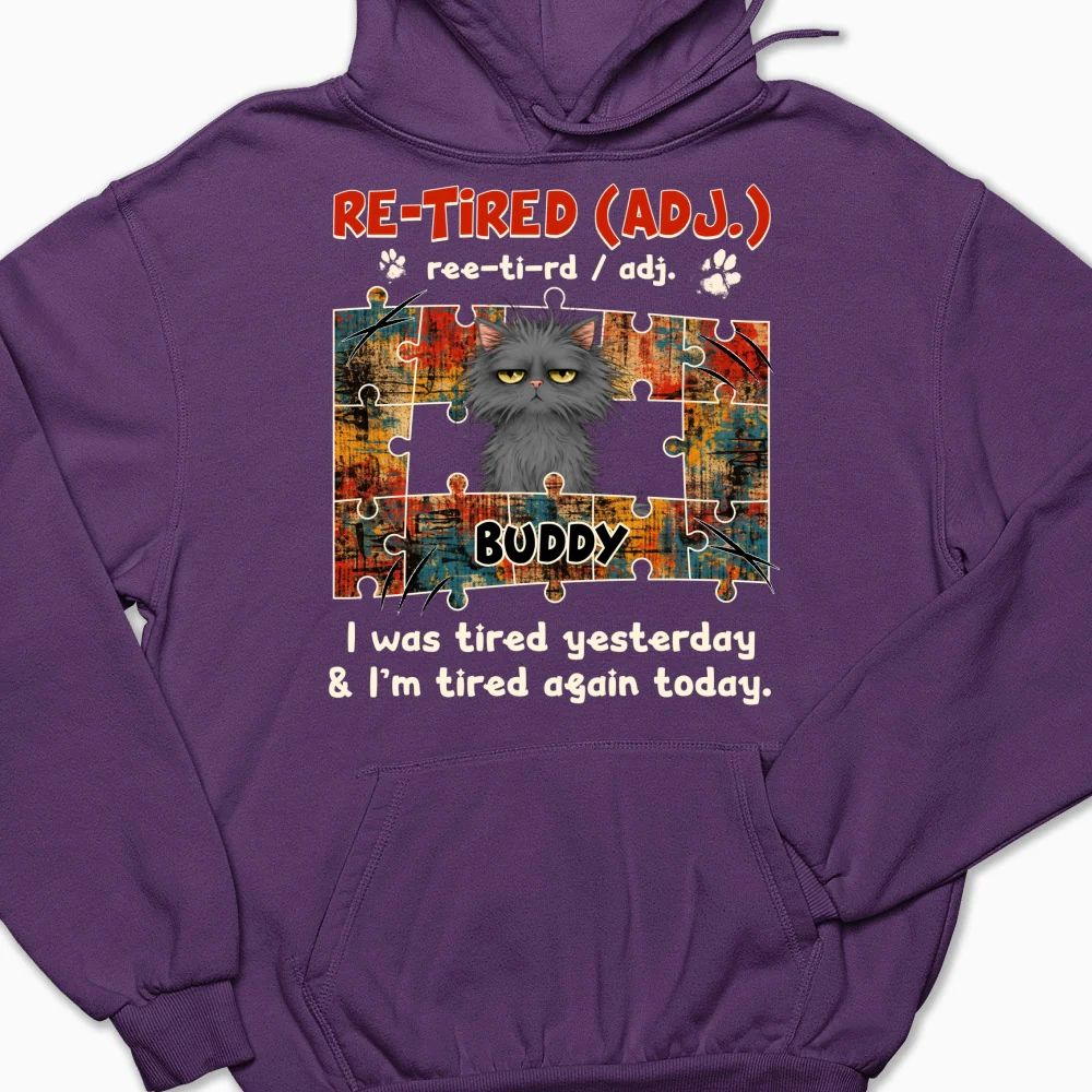 I'm Tired Again Today - Personalized Custom Hoodie - Image 9
