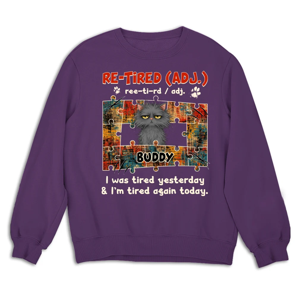 I'm Tired Again Today - Personalized Custom Sweatshirt - Image 8