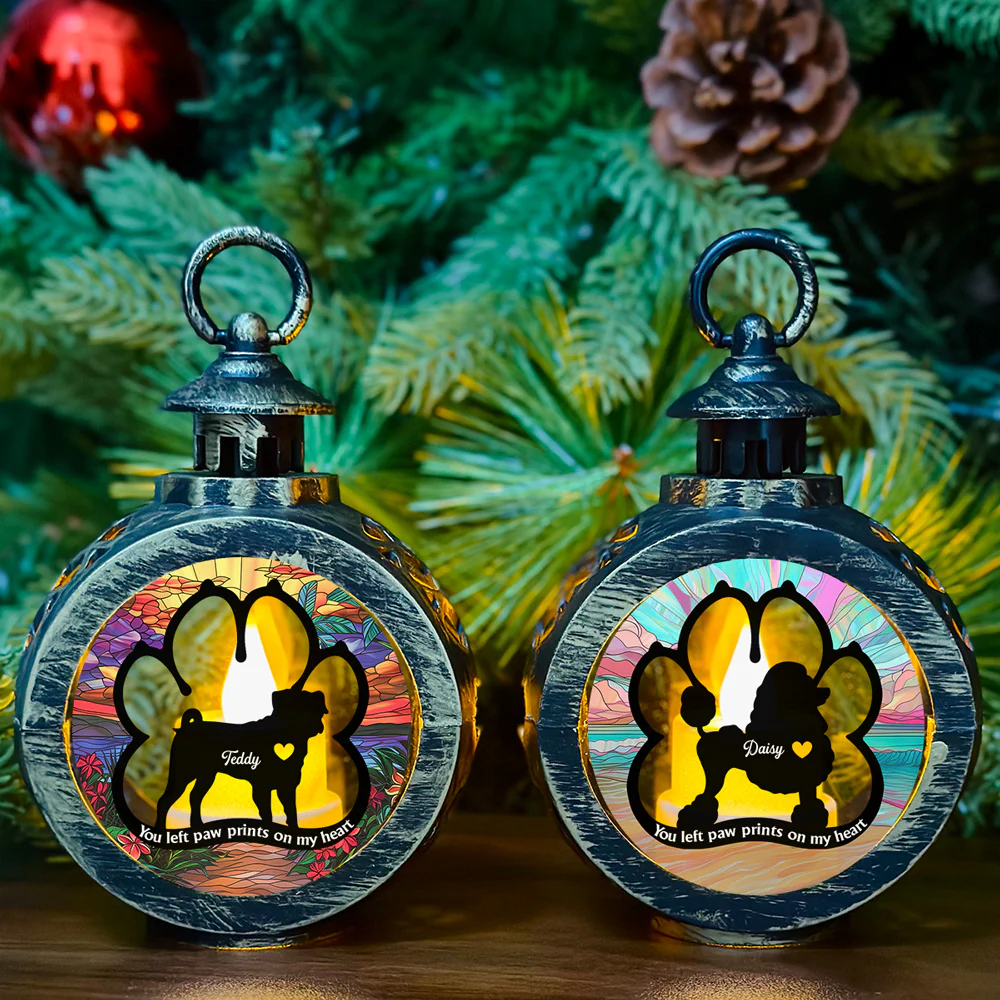 In Heavenly Peace - Personalized Custom Christmas Lantern - Image 3