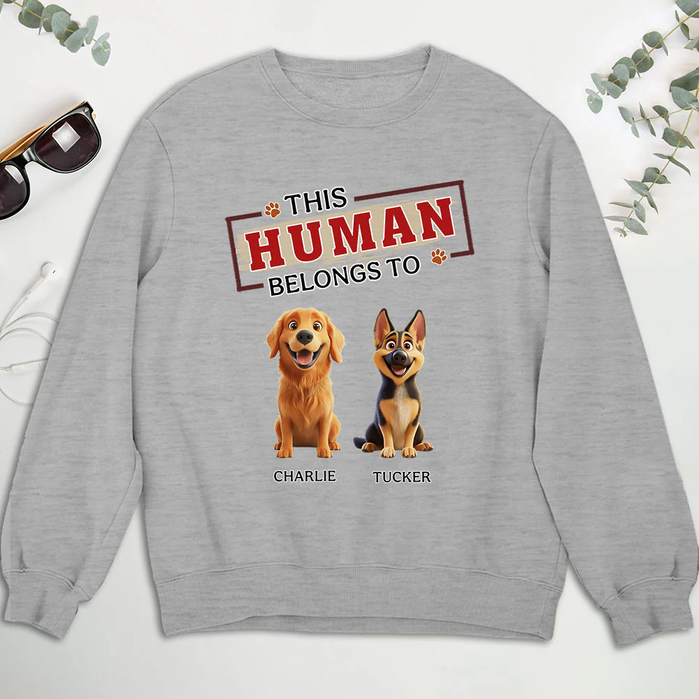 In My Dog’s World - Personalized Custom Sweatshirt - Image 2