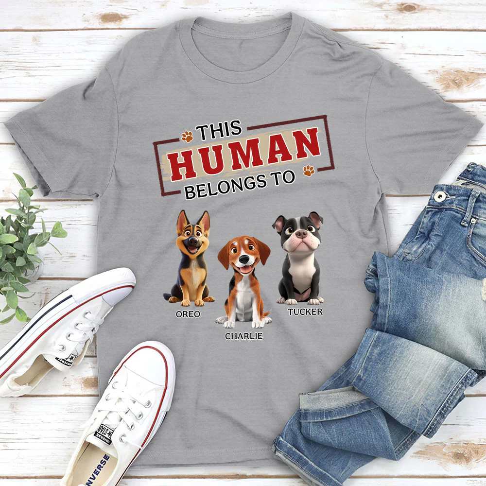 In My Dog’s World - Personalized Custom Unisex T-Shirt - Image 2