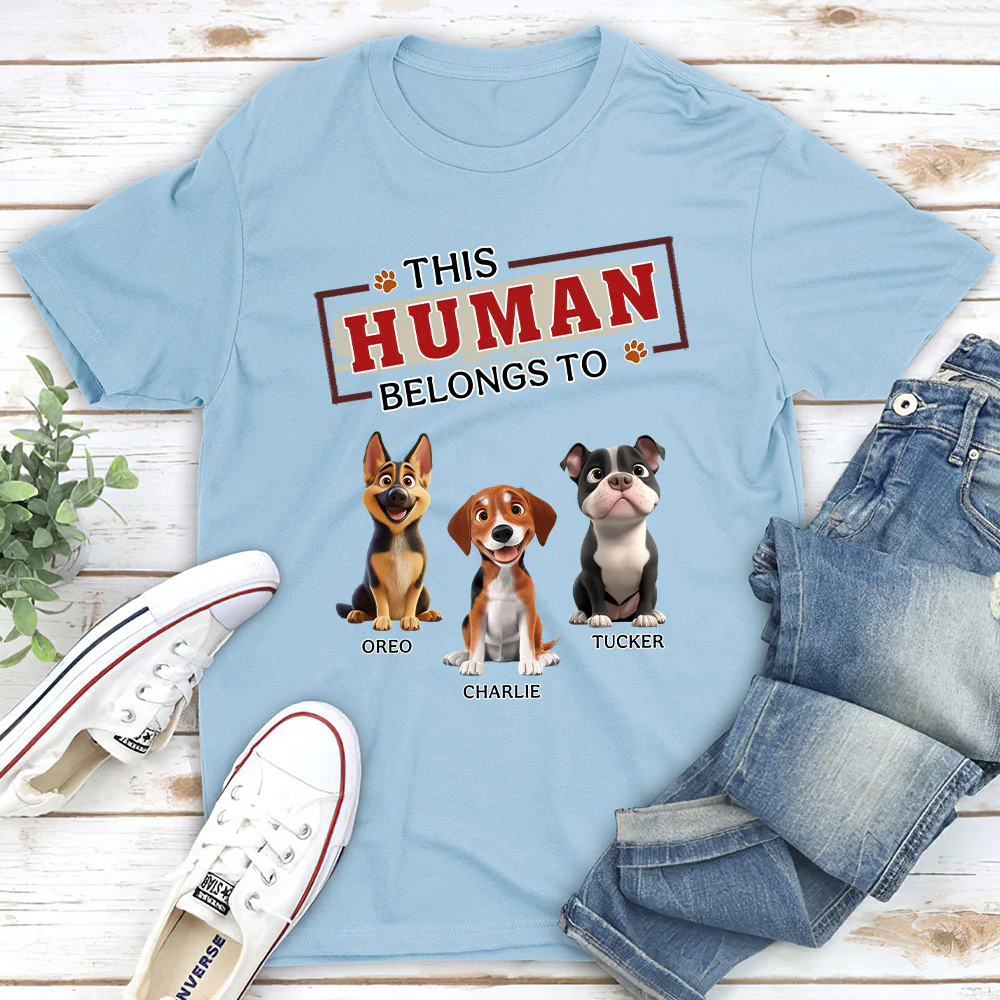In My Dog’s World - Personalized Custom Unisex T-Shirt - Image 3