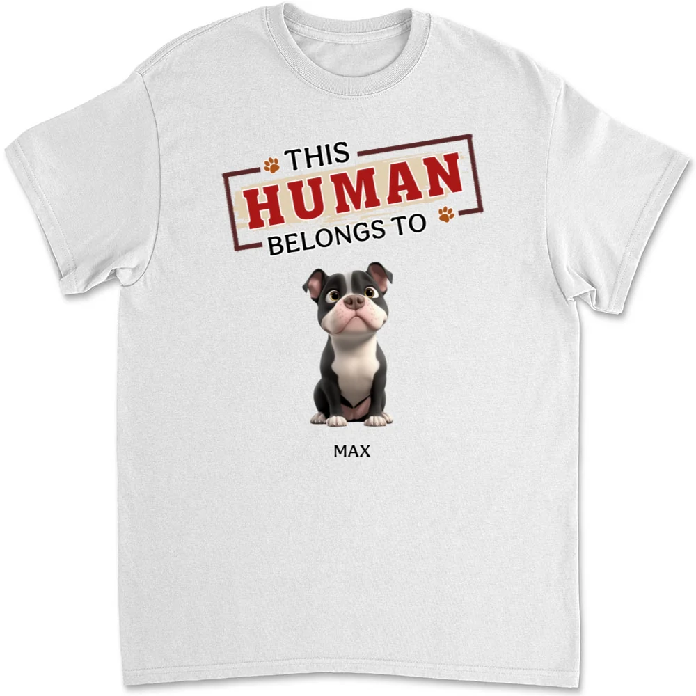 In My Dog’s World - Personalized Custom Unisex T-Shirt - Image 5