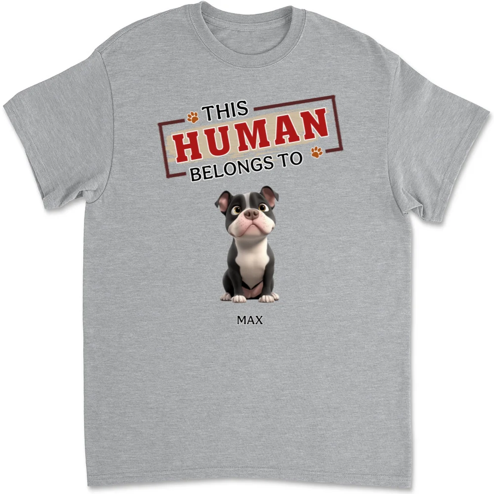 In My Dog’s World - Personalized Custom Unisex T-Shirt - Image 6
