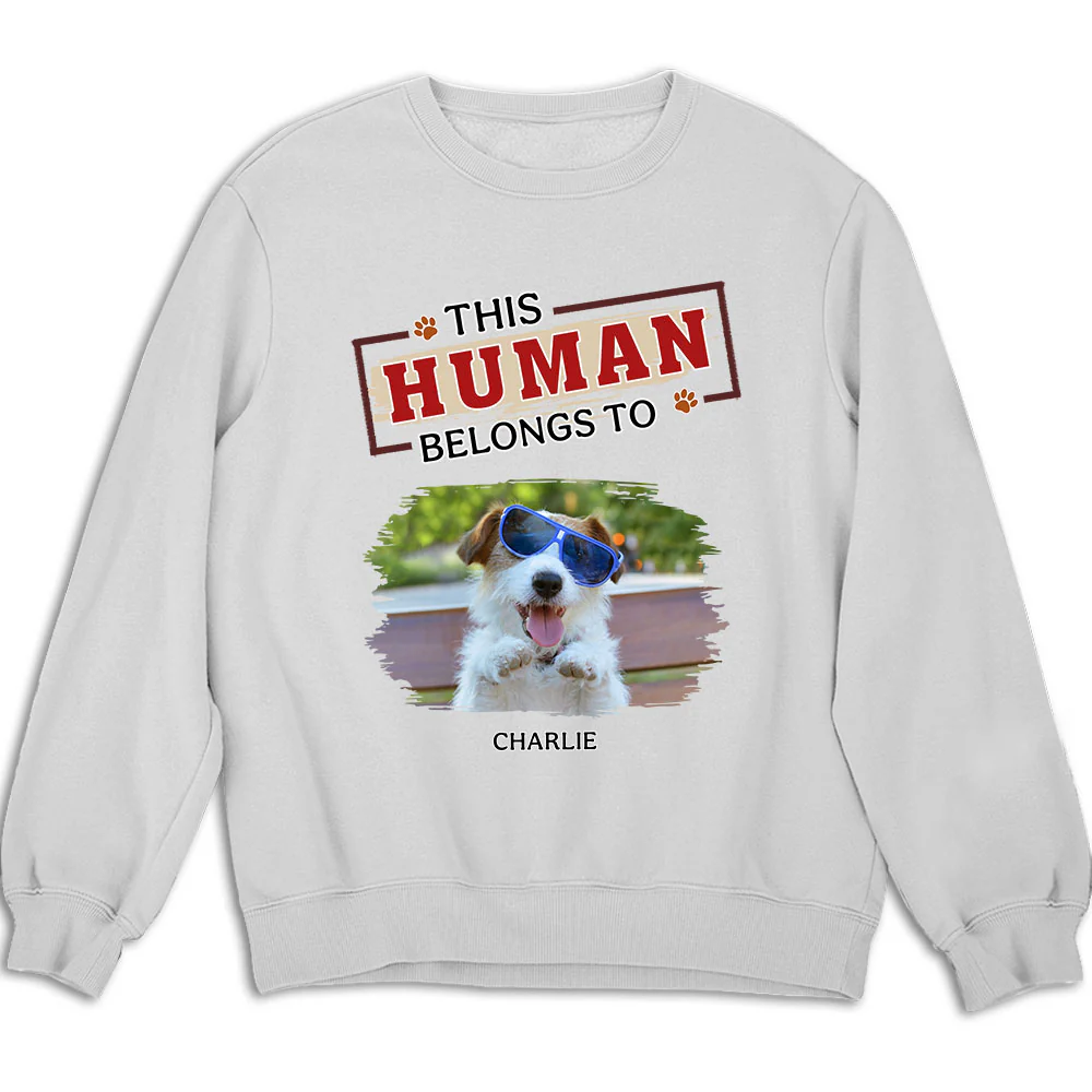 In My Dog’s World Photo - Personalized Custom Sweatshirt