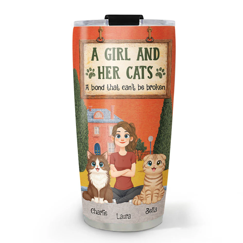 In The Storybook Cat Mom Era - Personalized Custom Tumbler