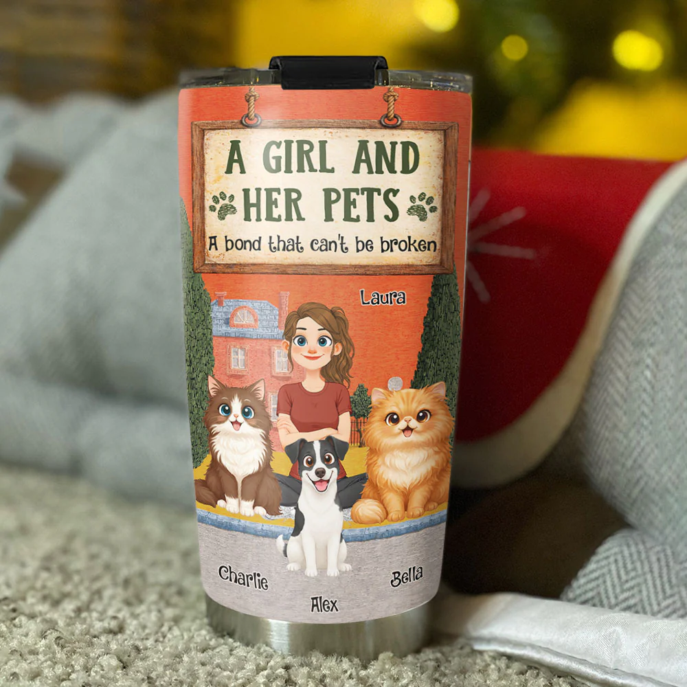 In The Storybook Pet Mom Era - Personalized Custom Tumbler - Image 3