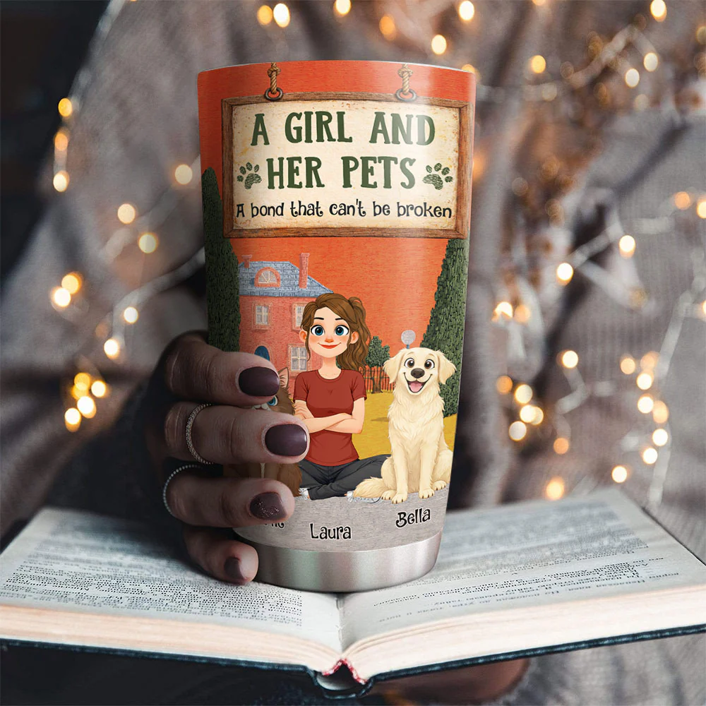 In The Storybook Pet Mom Era - Personalized Custom Tumbler - Image 4