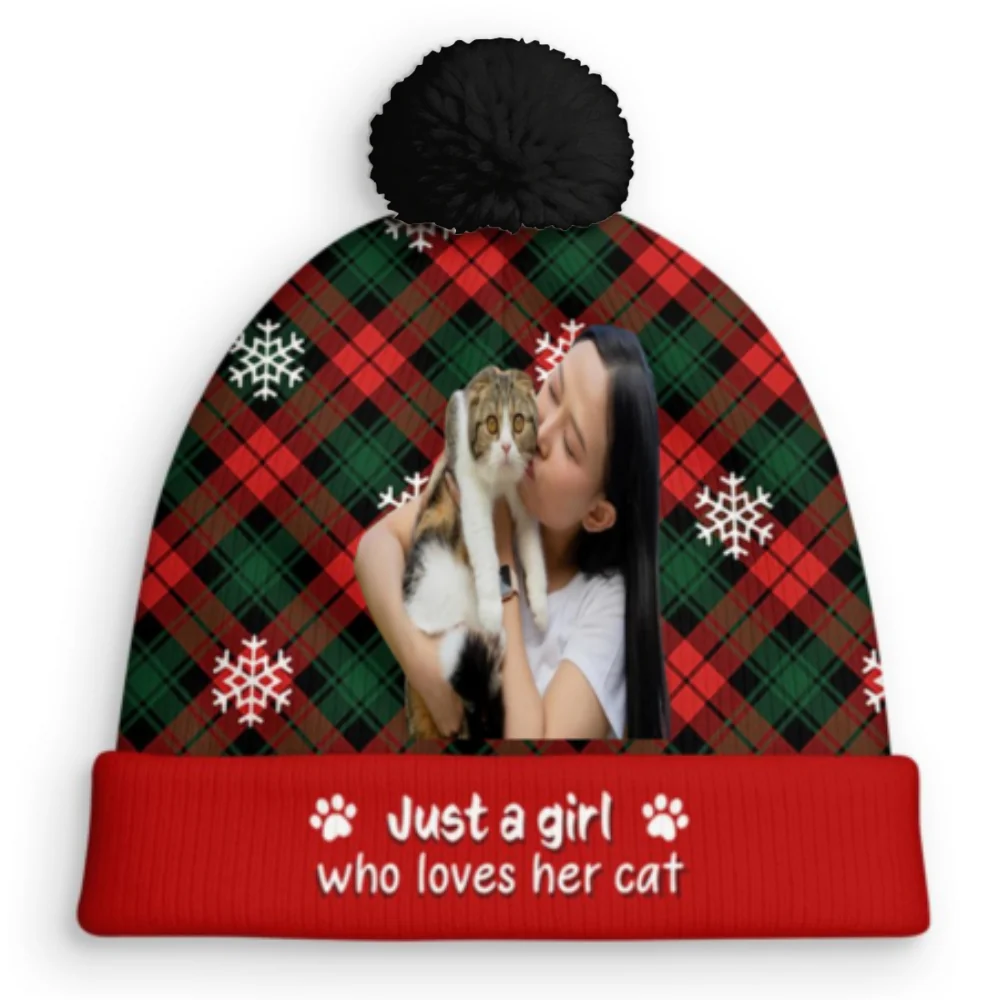 It Is Swell Time Cat Ver Photo - Personalized Custom Bobble Beanie Hat - Image 6