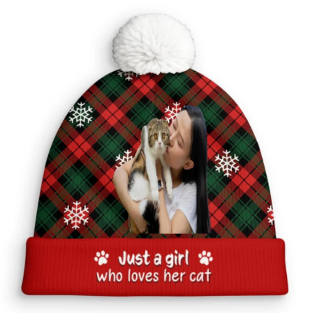 It Is Swell Time Cat Ver Photo - Personalized Custom Bobble Beanie Hat - Image 7
