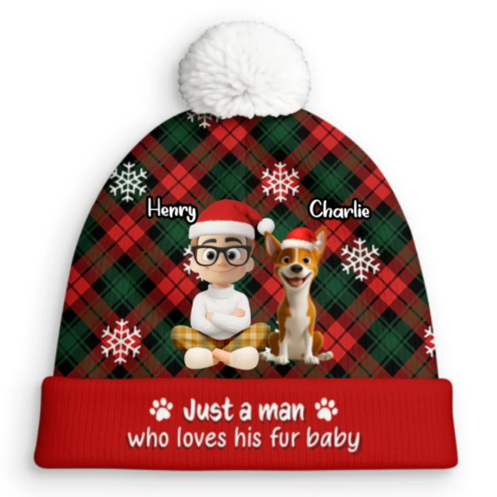 It Is Swell Time Fur Ver - Personalized Custom Bobble Beanie Hat - Image 9