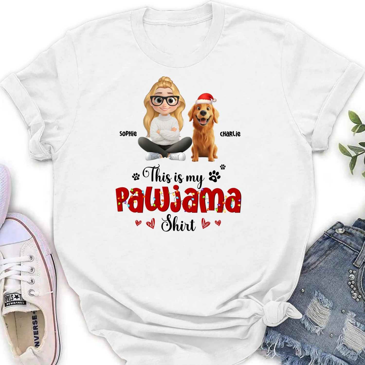 It's Cold Outside - Personalized Custom Women's T-Shirt - Image 5