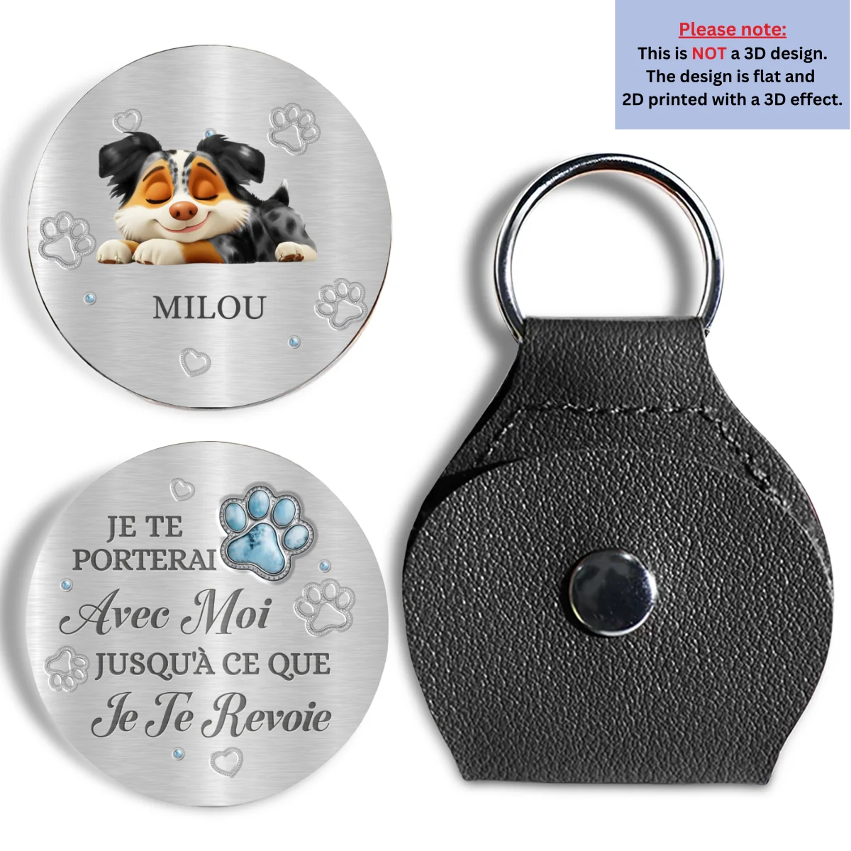 Je te porterai avec moi - Hug de poche personnalisé avec effet 3D - Image 6