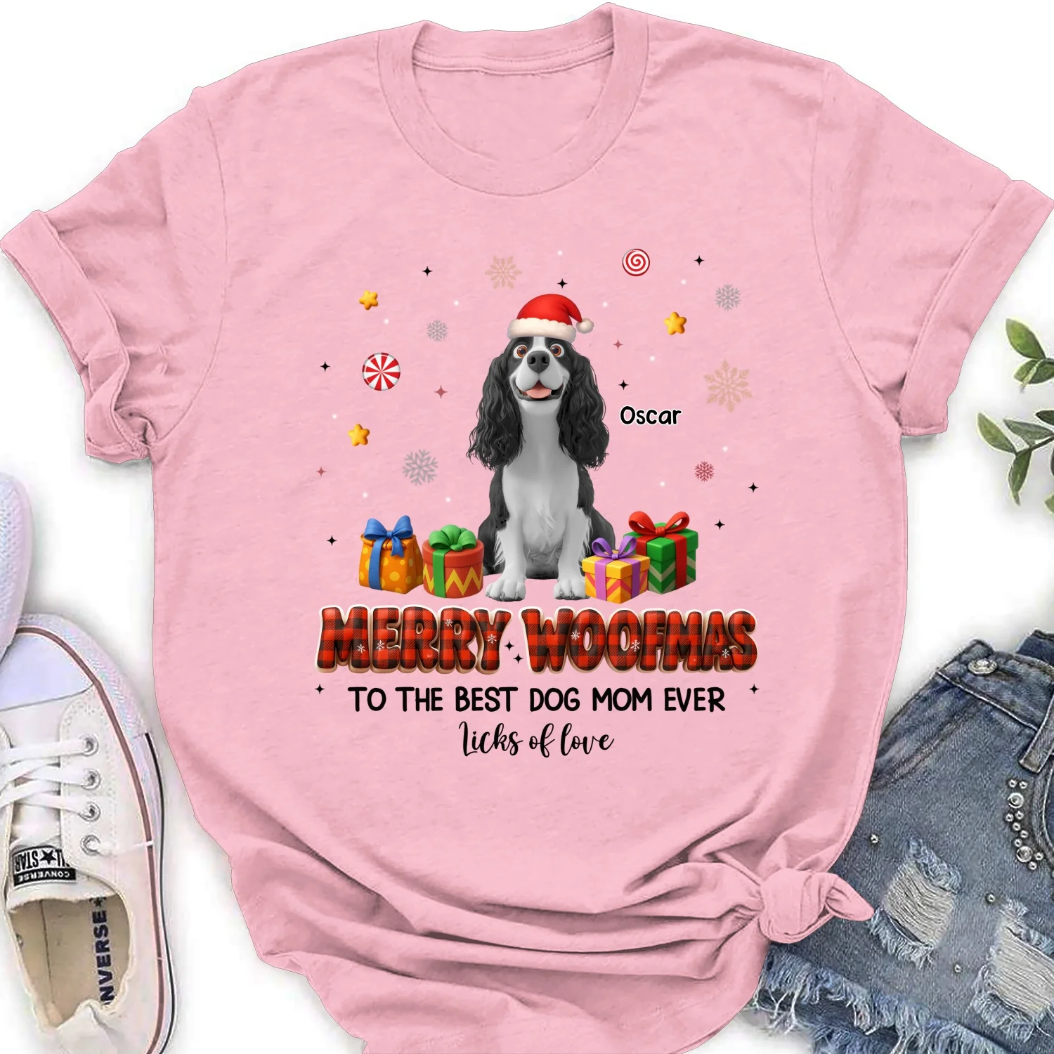 Jingle All The Way - Personalized Custom Women's T-shirt - Image 8
