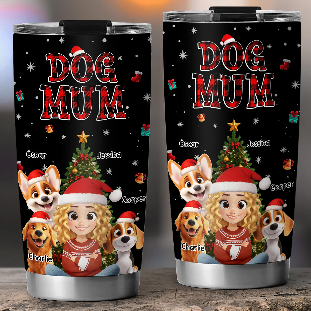 Jolly Season - Personalized Custom 3D Effect Tumbler - Image 5