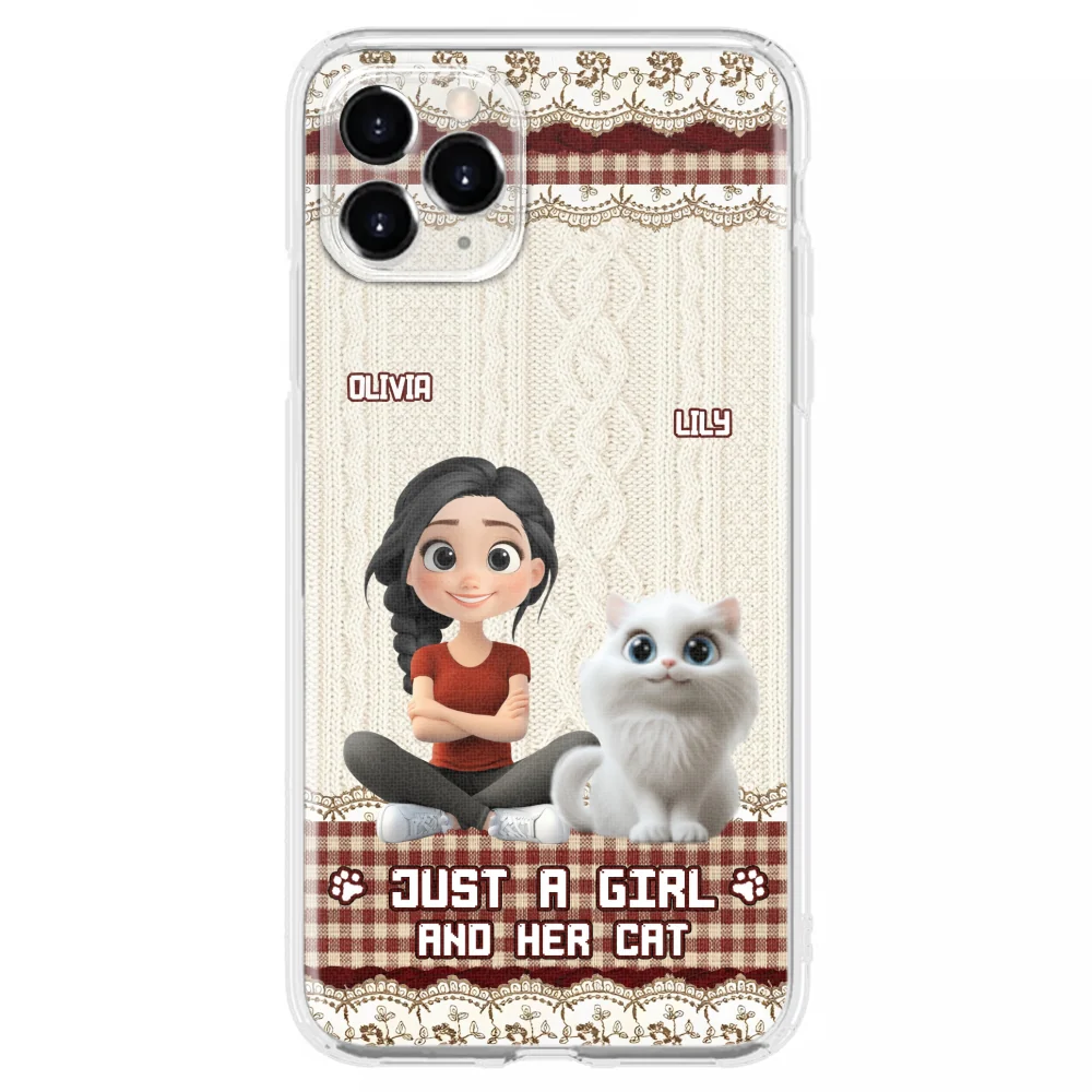 Just A Cat Girl - Personalized Custom Phone Case - Image 11