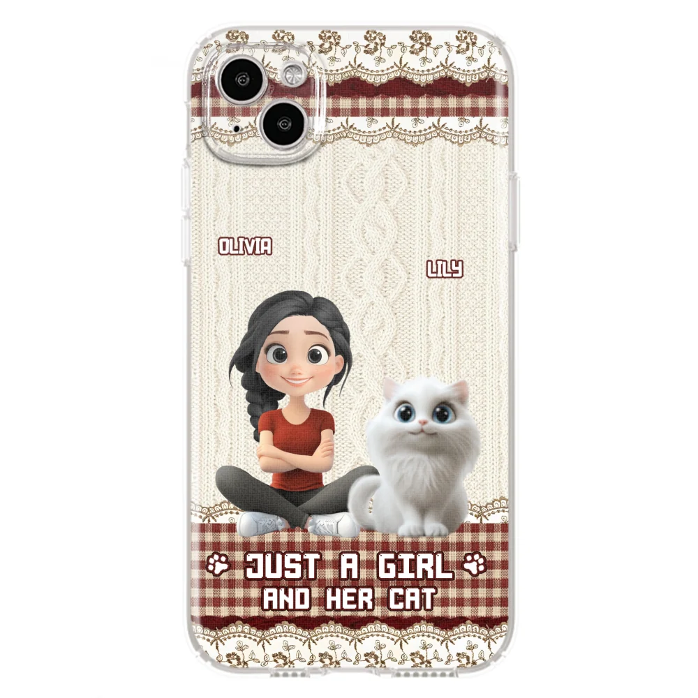 Just A Cat Girl - Personalized Custom Phone Case - Image 15