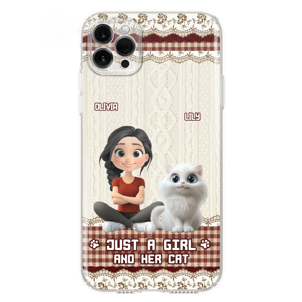 Just A Cat Girl - Personalized Custom Phone Case - Image 16
