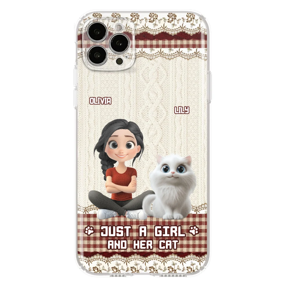 Just A Cat Girl - Personalized Custom Phone Case - Image 17