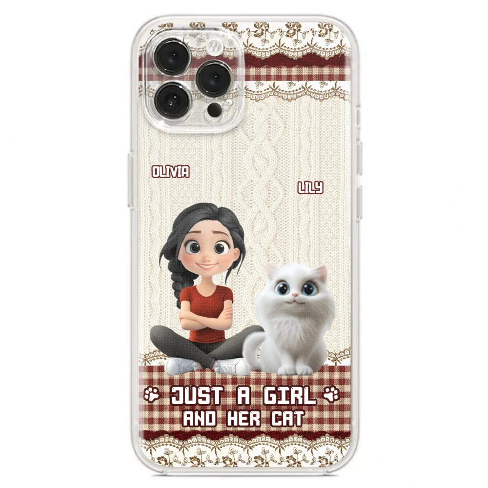 Just A Cat Girl - Personalized Custom Phone Case - Image 20