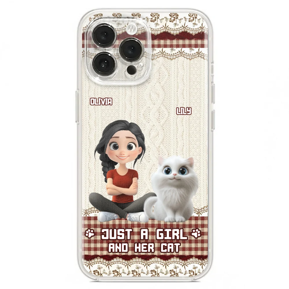 Just A Cat Girl - Personalized Custom Phone Case - Image 21