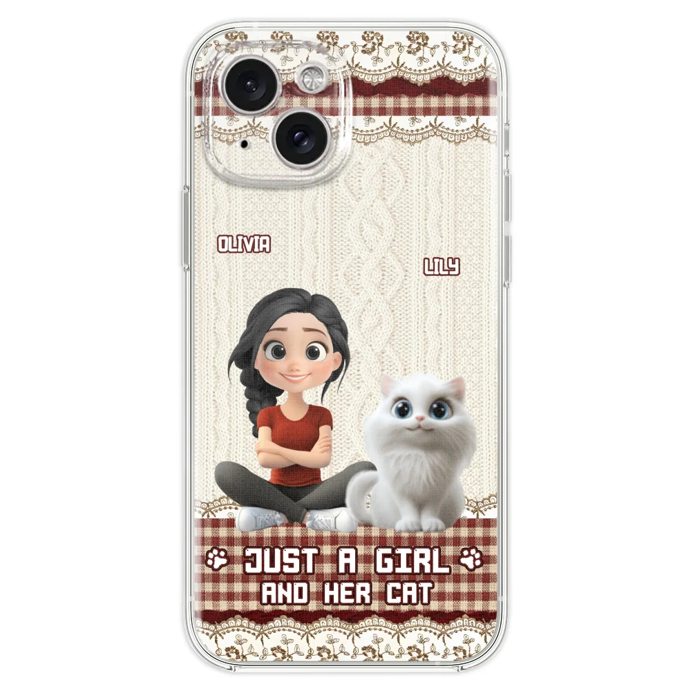 Just A Cat Girl - Personalized Custom Phone Case - Image 22