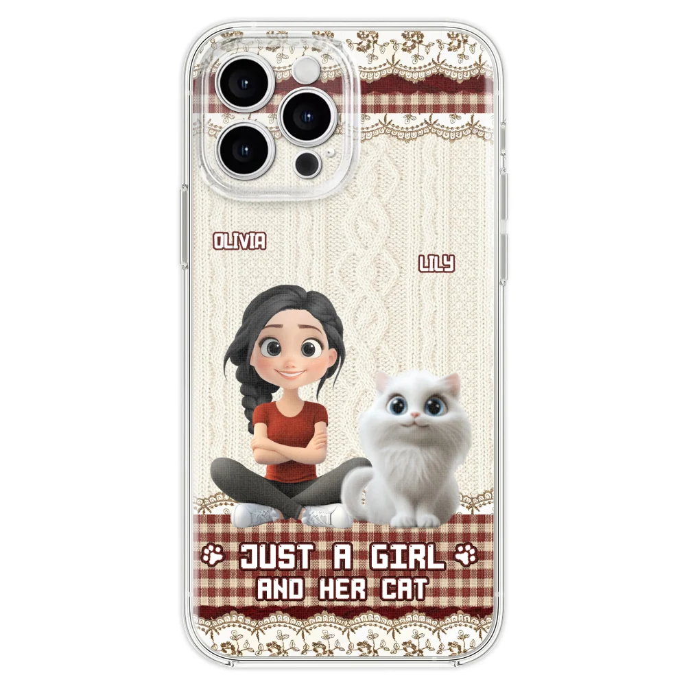 Just A Cat Girl - Personalized Custom Phone Case - Image 23