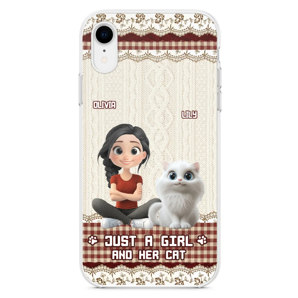 Just A Cat Girl - Personalized Custom Phone Case - Image 24