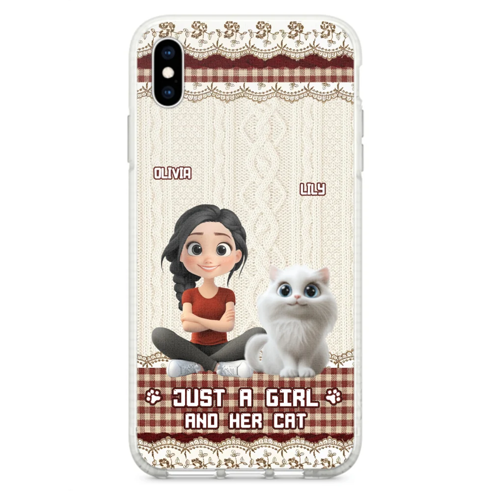 Just A Cat Girl - Personalized Custom Phone Case - Image 25