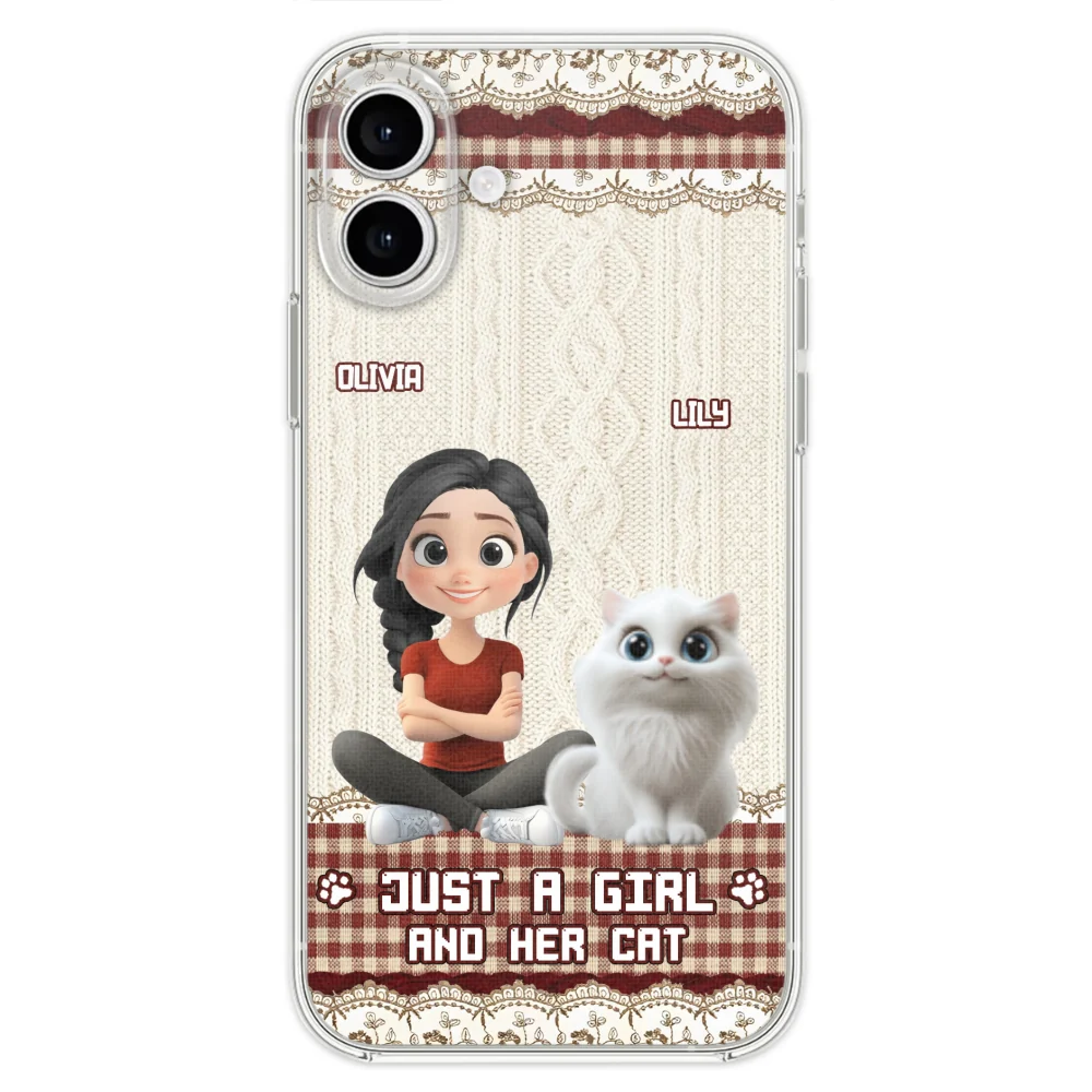 Just A Cat Girl - Personalized Custom Phone Case - Image 27