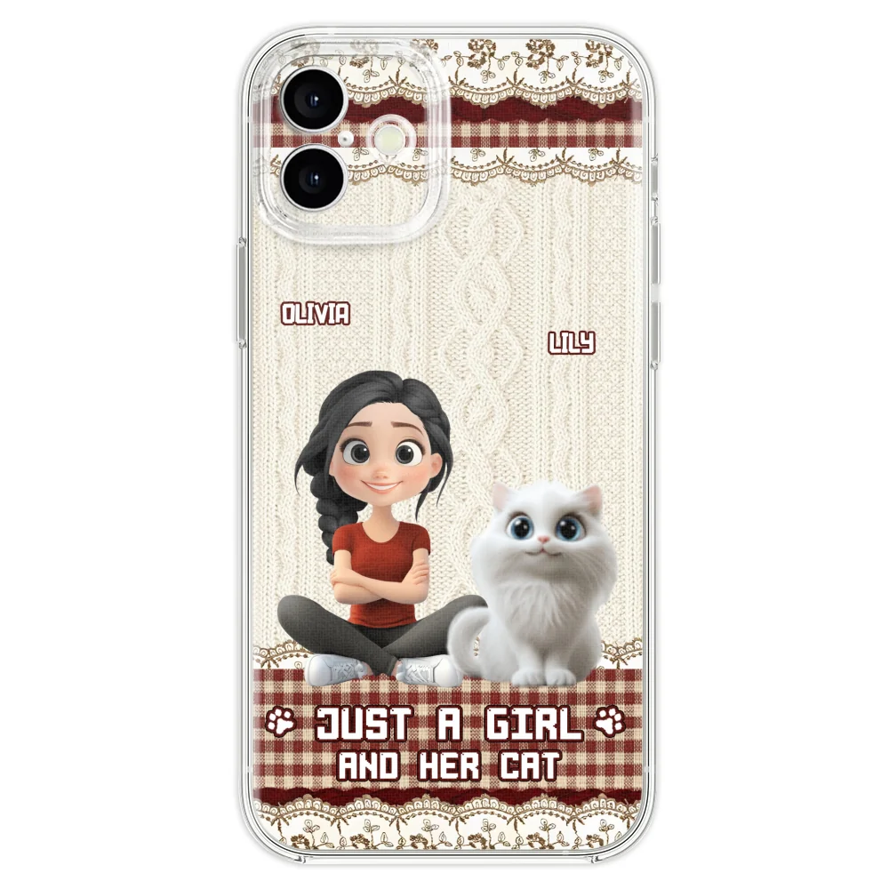 Just A Cat Girl - Personalized Custom Phone Case - Image 29