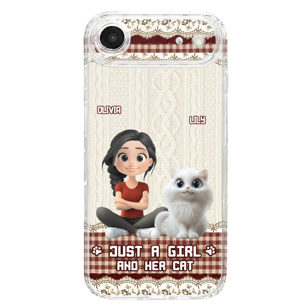 Just A Cat Girl - Personalized Custom Phone Case - Image 30
