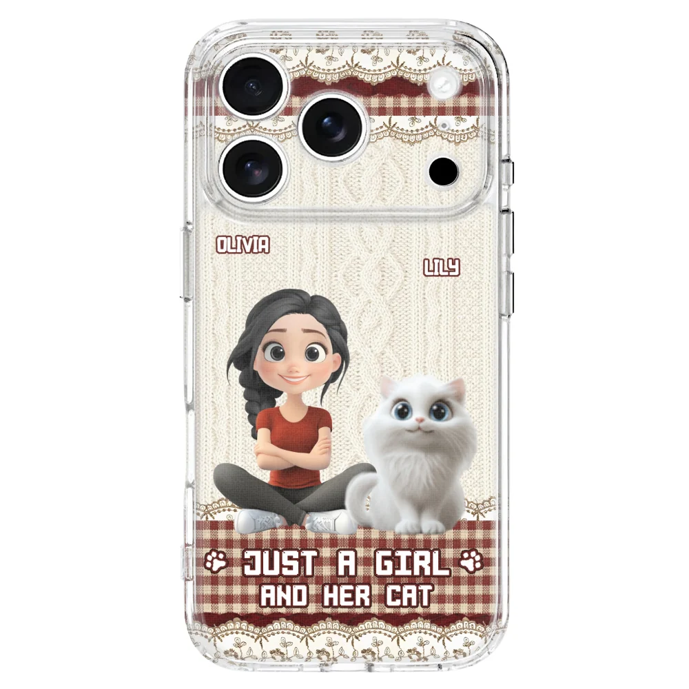 Just A Cat Girl - Personalized Custom Phone Case - Image 32