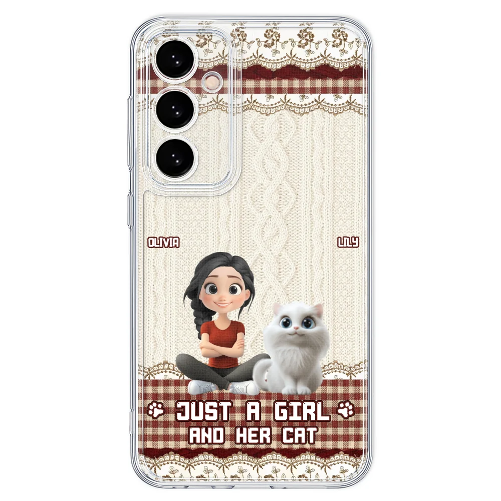 Just A Cat Girl - Personalized Custom Phone Case - Image 36