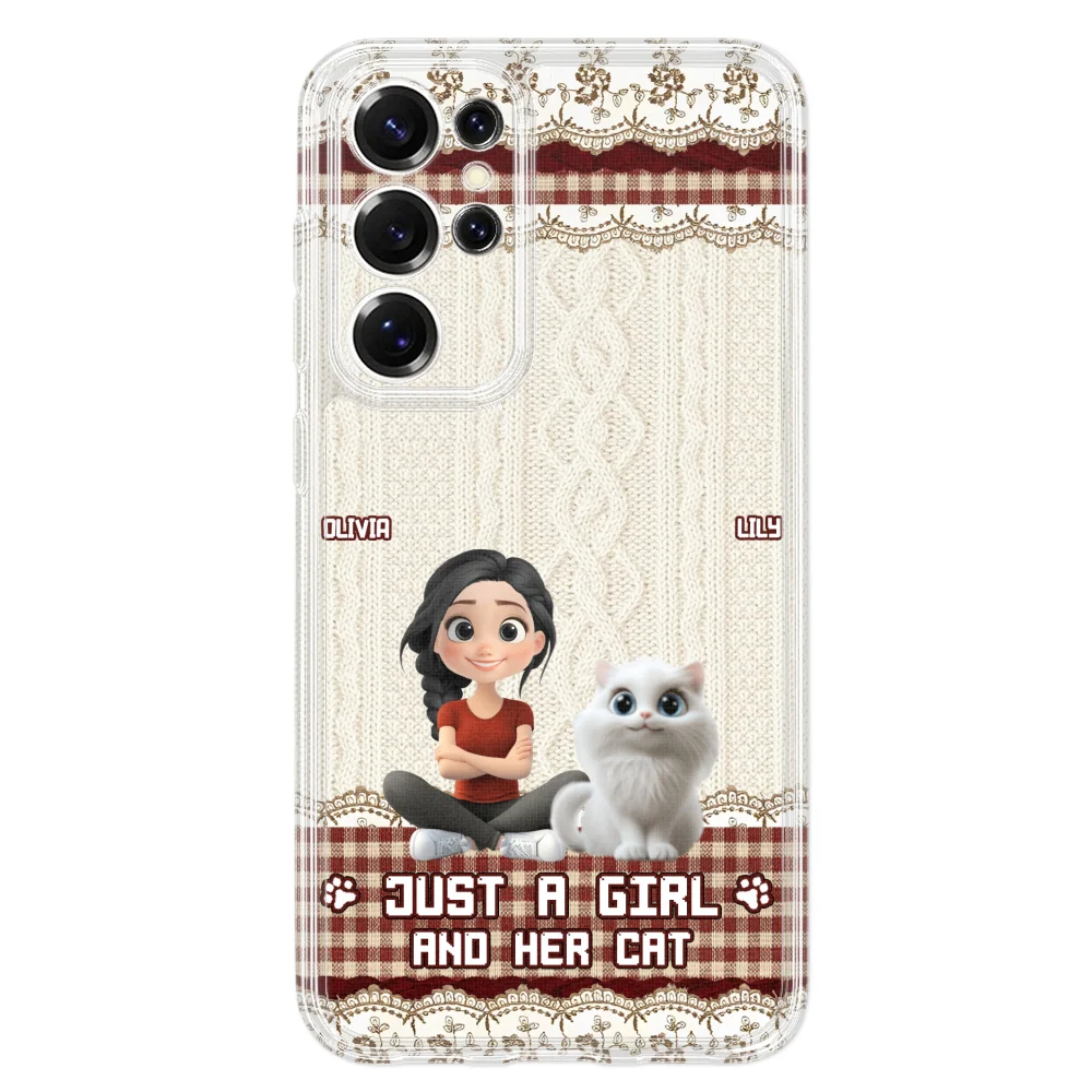 Just A Cat Girl - Personalized Custom Phone Case - Image 37
