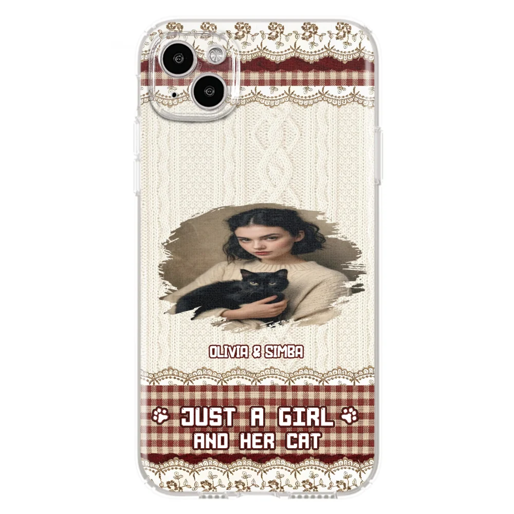 Just A Cat Girl photo - Personalized Custom Phone Case - Image 10