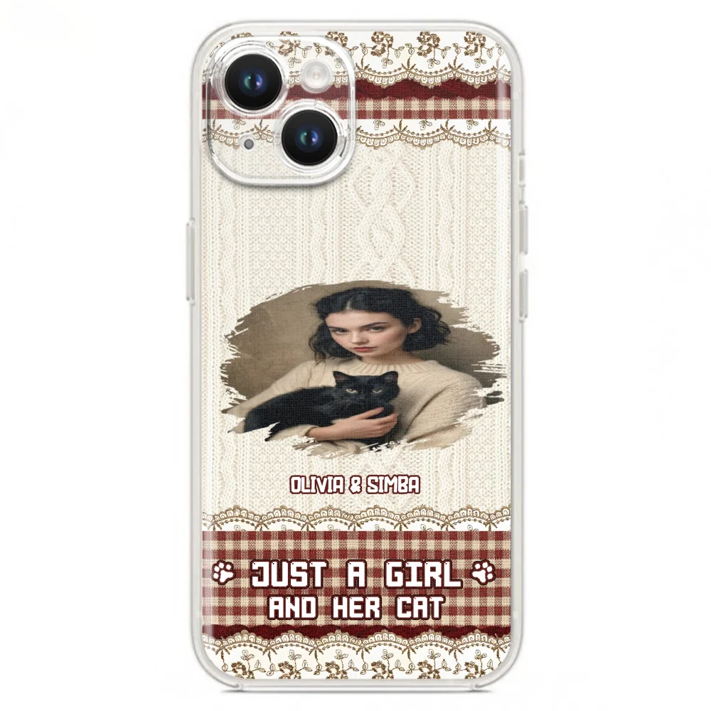 Just A Cat Girl photo - Personalized Custom Phone Case - Image 13