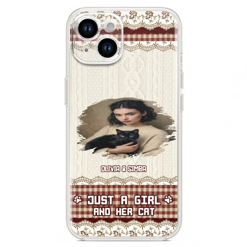 Just A Cat Girl photo - Personalized Custom Phone Case - Image 14