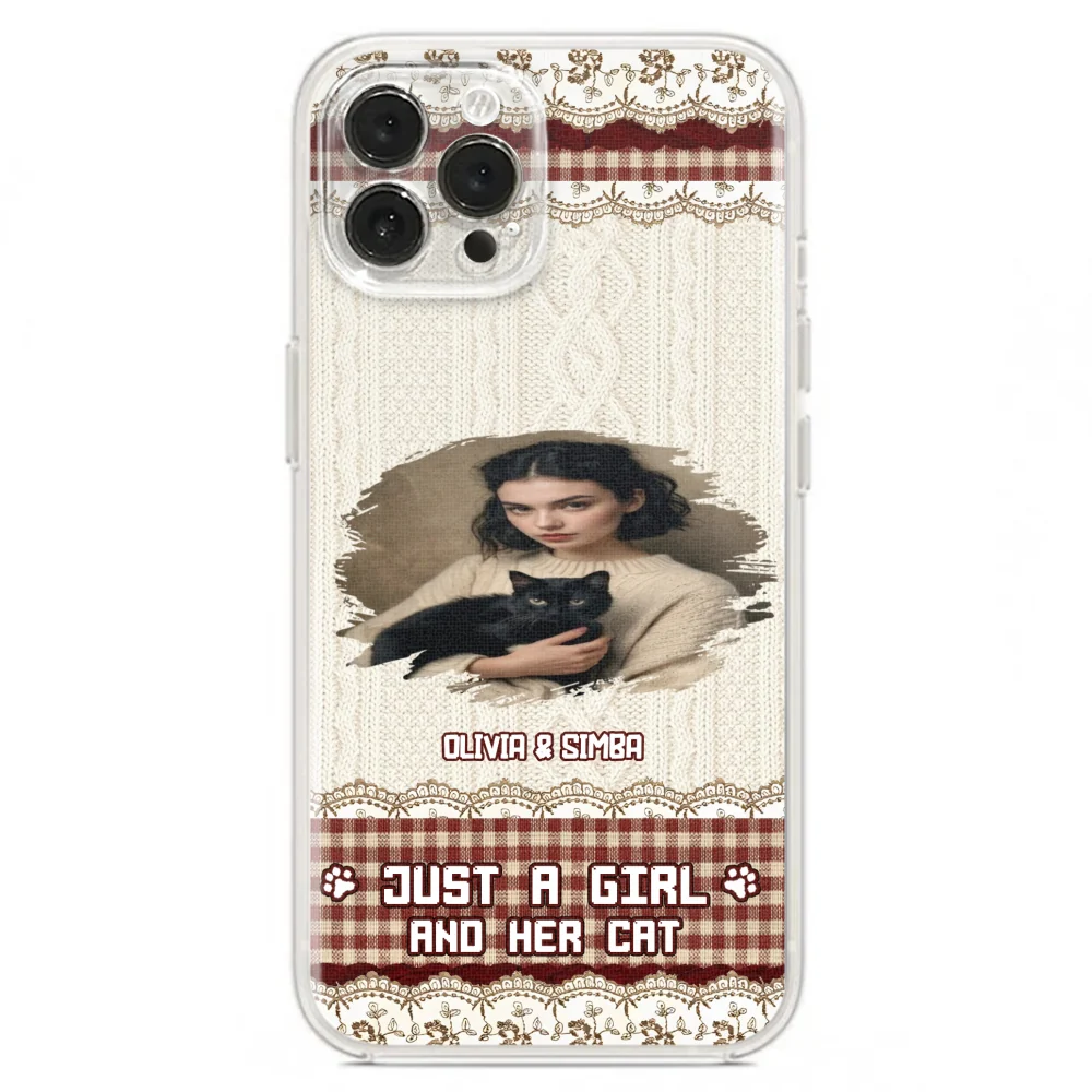 Just A Cat Girl photo - Personalized Custom Phone Case - Image 15