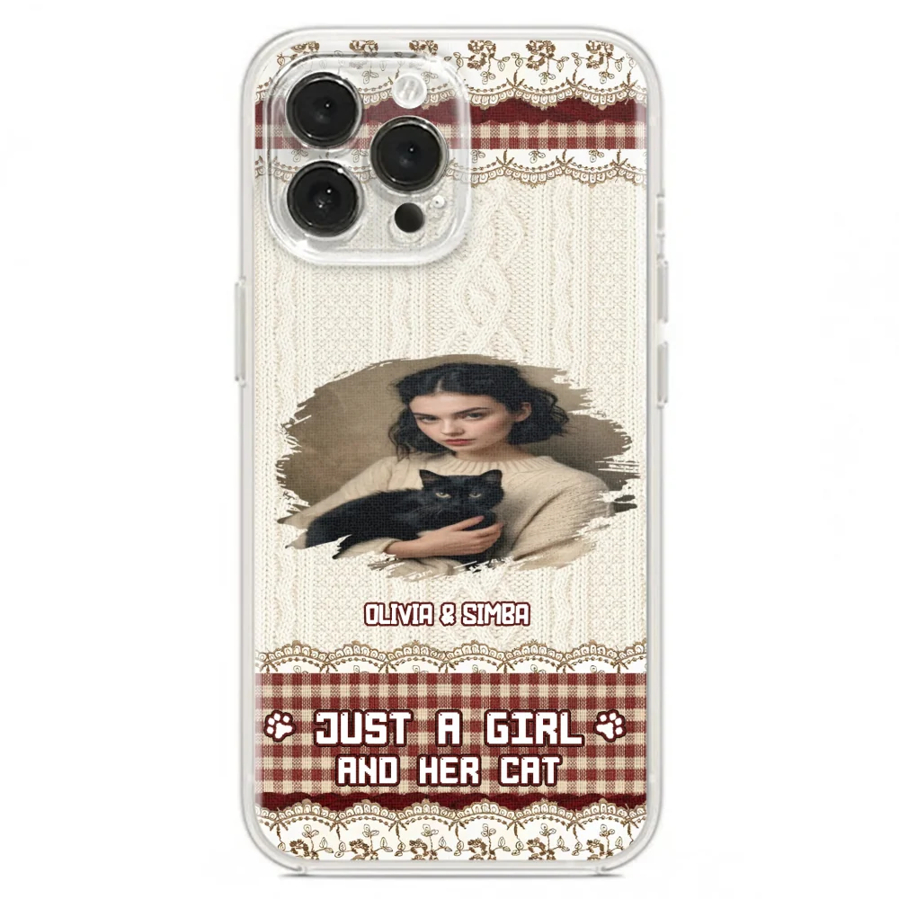 Just A Cat Girl photo - Personalized Custom Phone Case - Image 16