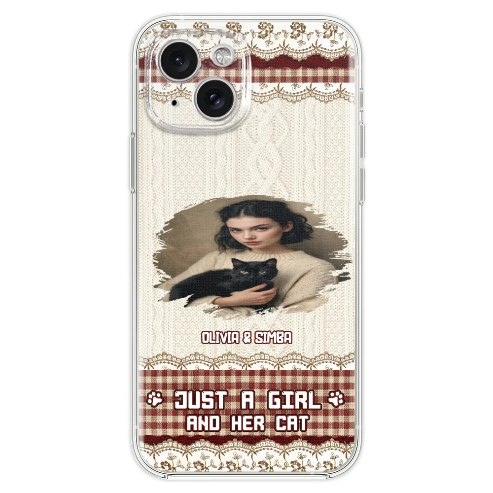 Just A Cat Girl photo - Personalized Custom Phone Case - Image 17